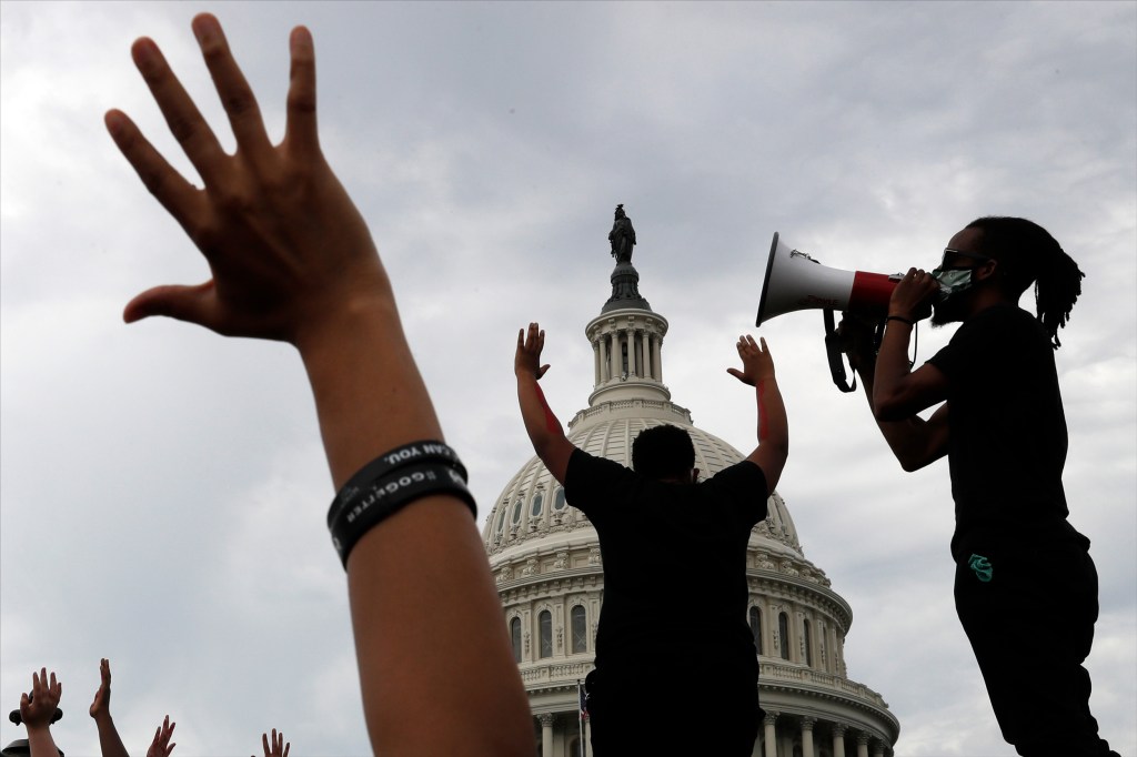 Protestors in D.C.