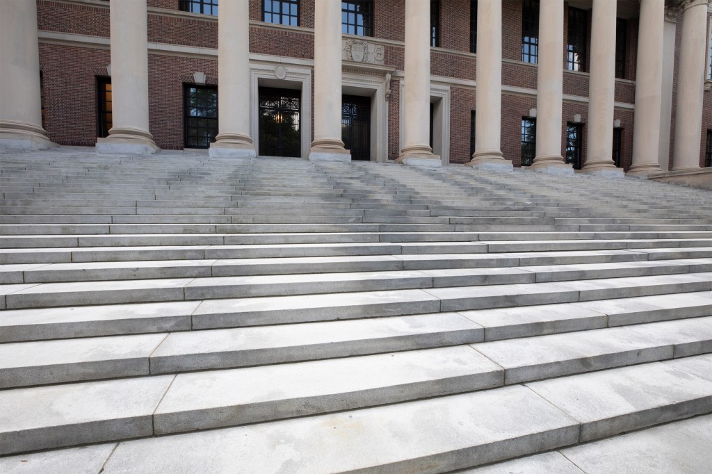 Widener Library at Harvard.