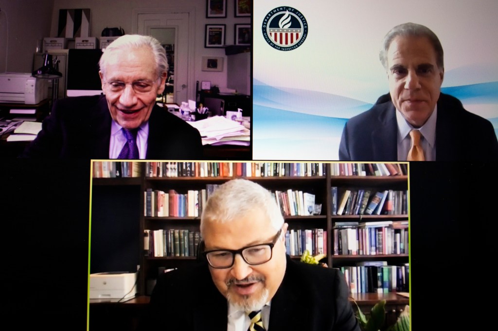 Bob Woodward on Zoom.