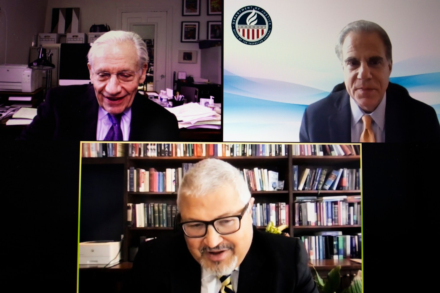 Bob Woodward on Zoom.