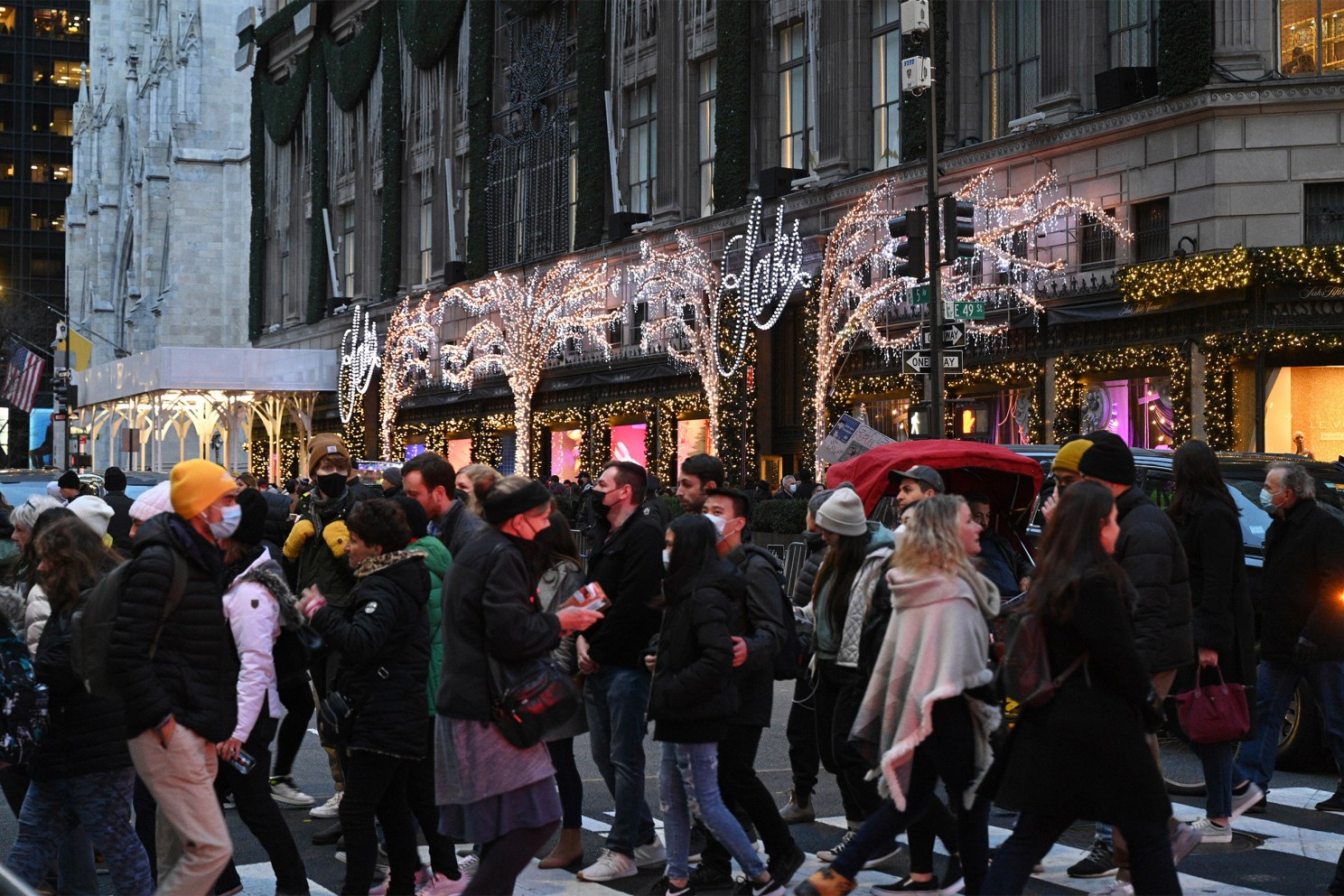 People walking in NYC.