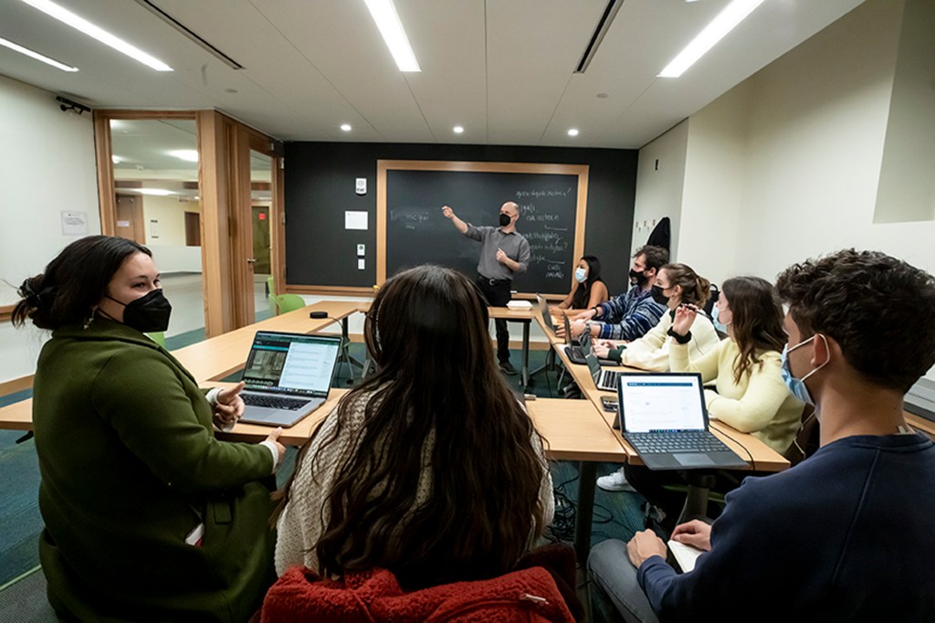 Nahuatl language study group meets at the Divinity School.