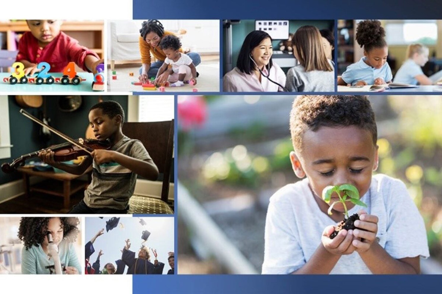 Collage of children.