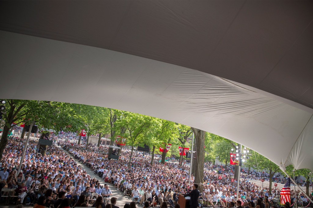 Harvard Yard during Commene