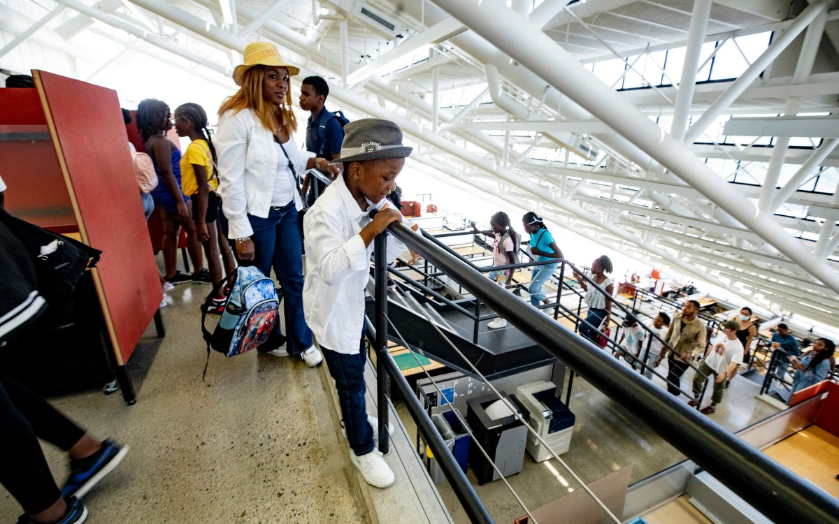 Elizabeth and Barack Wando at Harvard Graduate School of Design.