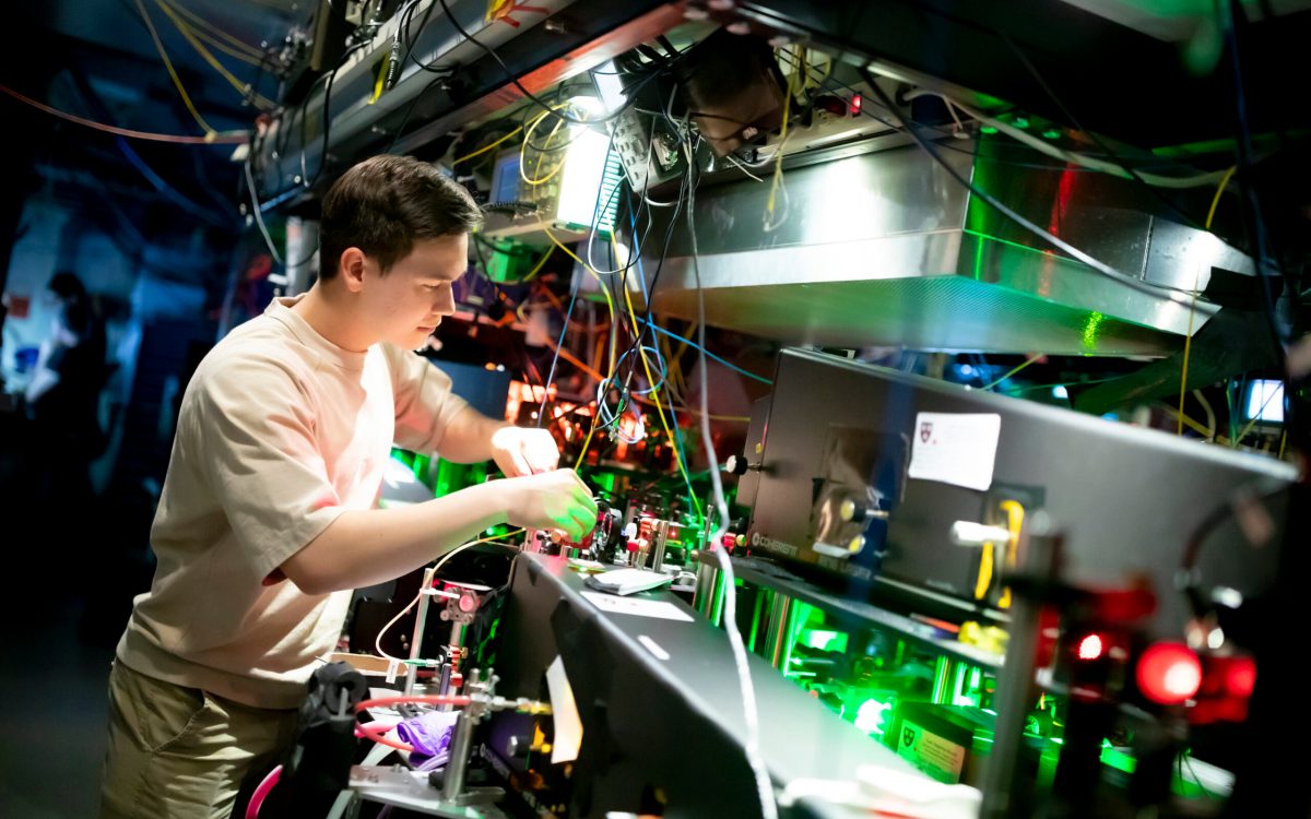 Andrew Winnicki in the Doyle Lab.