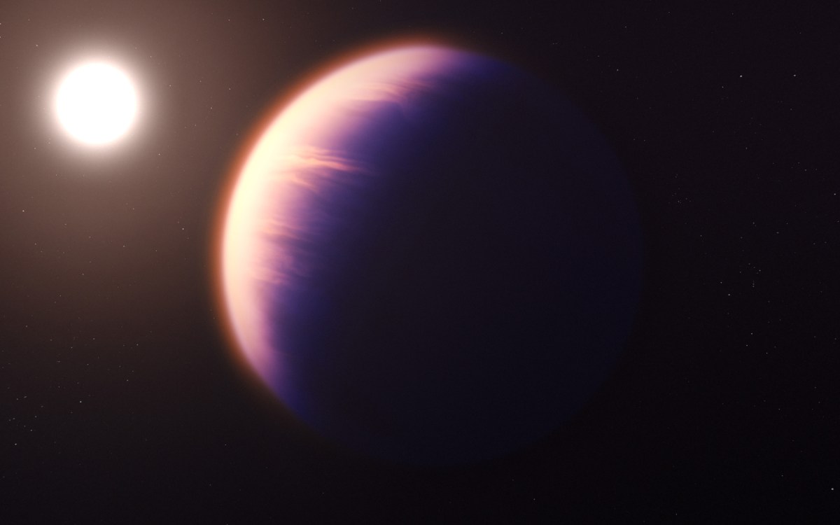 Artist rendering of exoplanet WASP-39 b.