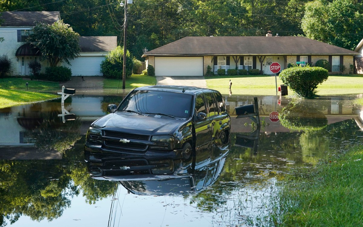 Flood waters in Jackson, Miss.