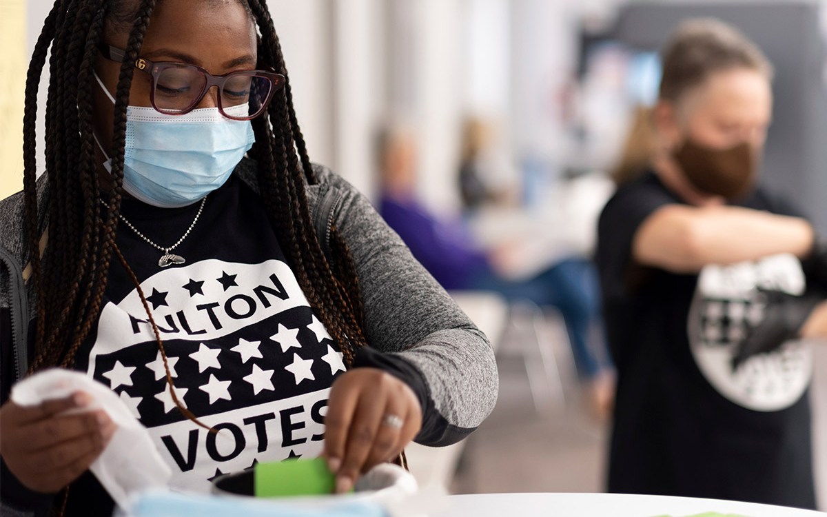 Georgia poll worker.