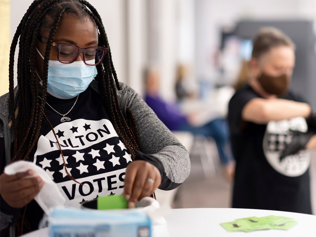 Georgia poll worker.