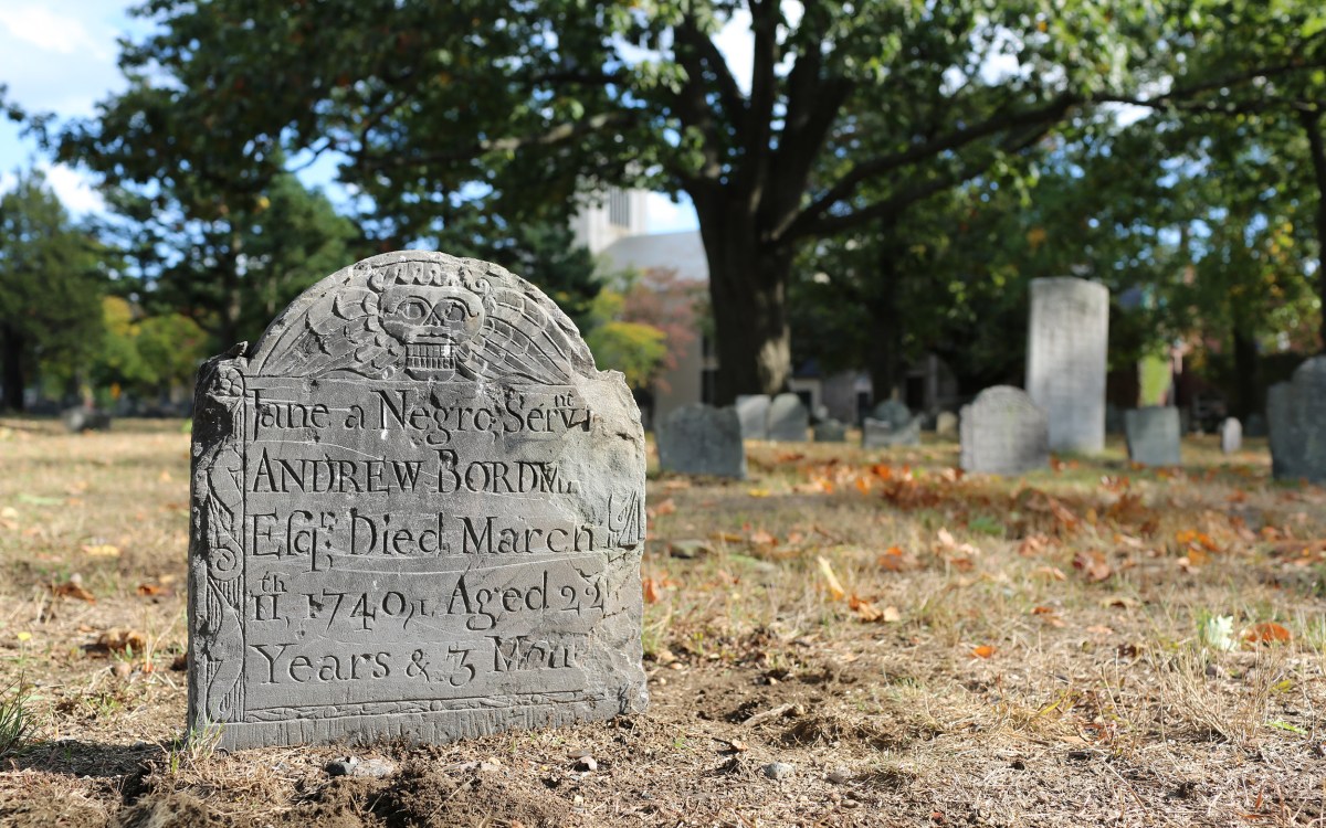 Jane's headstone.