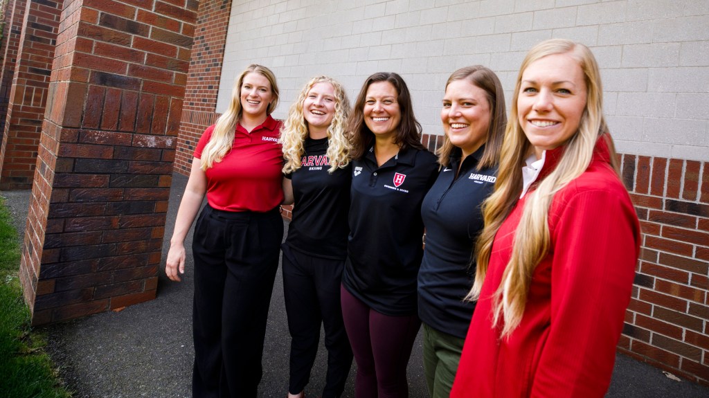 Coaches Claire Ochal, Sam Benzing, Amanda Kulik, Laura Bellamy, and Jenny Rohn.