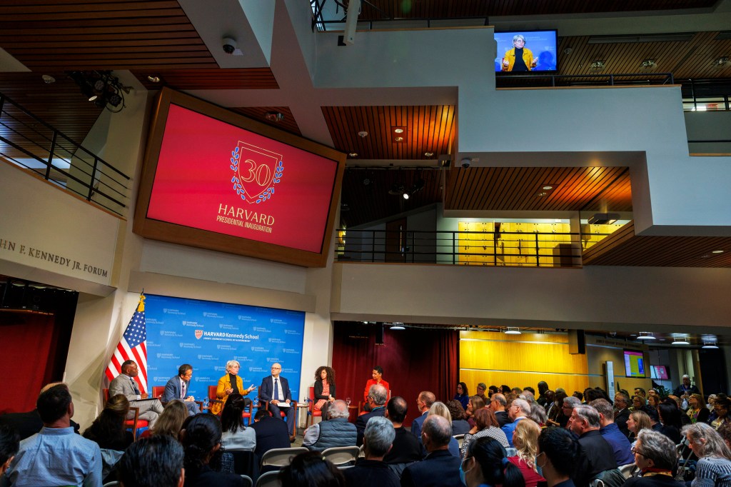 The “Revitalizing Democracy” panel was held at the JFK Forum.