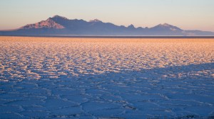 Salt flats in Nevada.