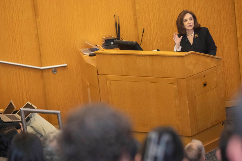 Sherry Turkle at the podium.