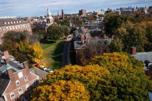 Aerial view of campus.