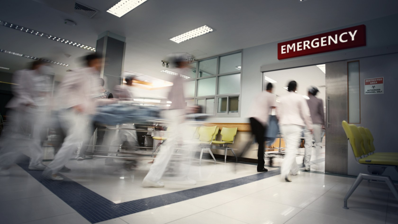Busy emergency room.