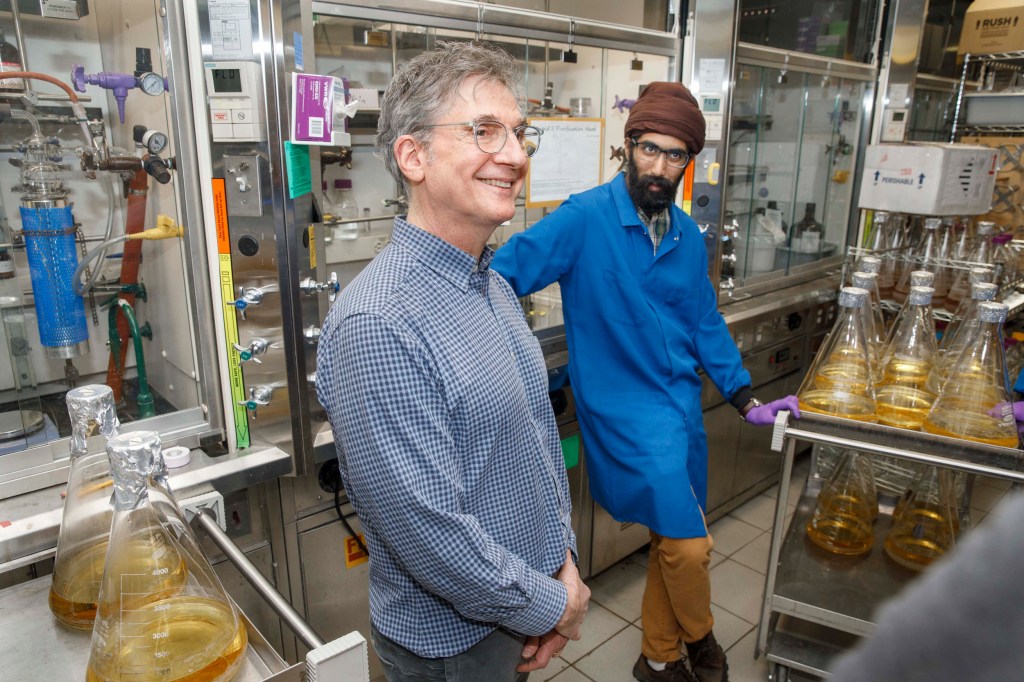 Karanbir Pahil, (right) co-author on both papers, and Daniel Kahne.