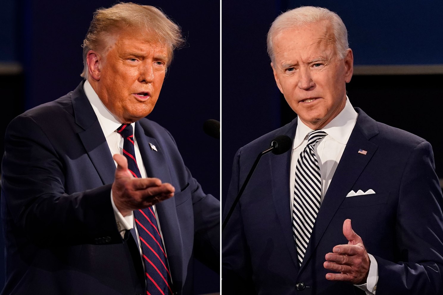 Donald Trump and Joe Biden.