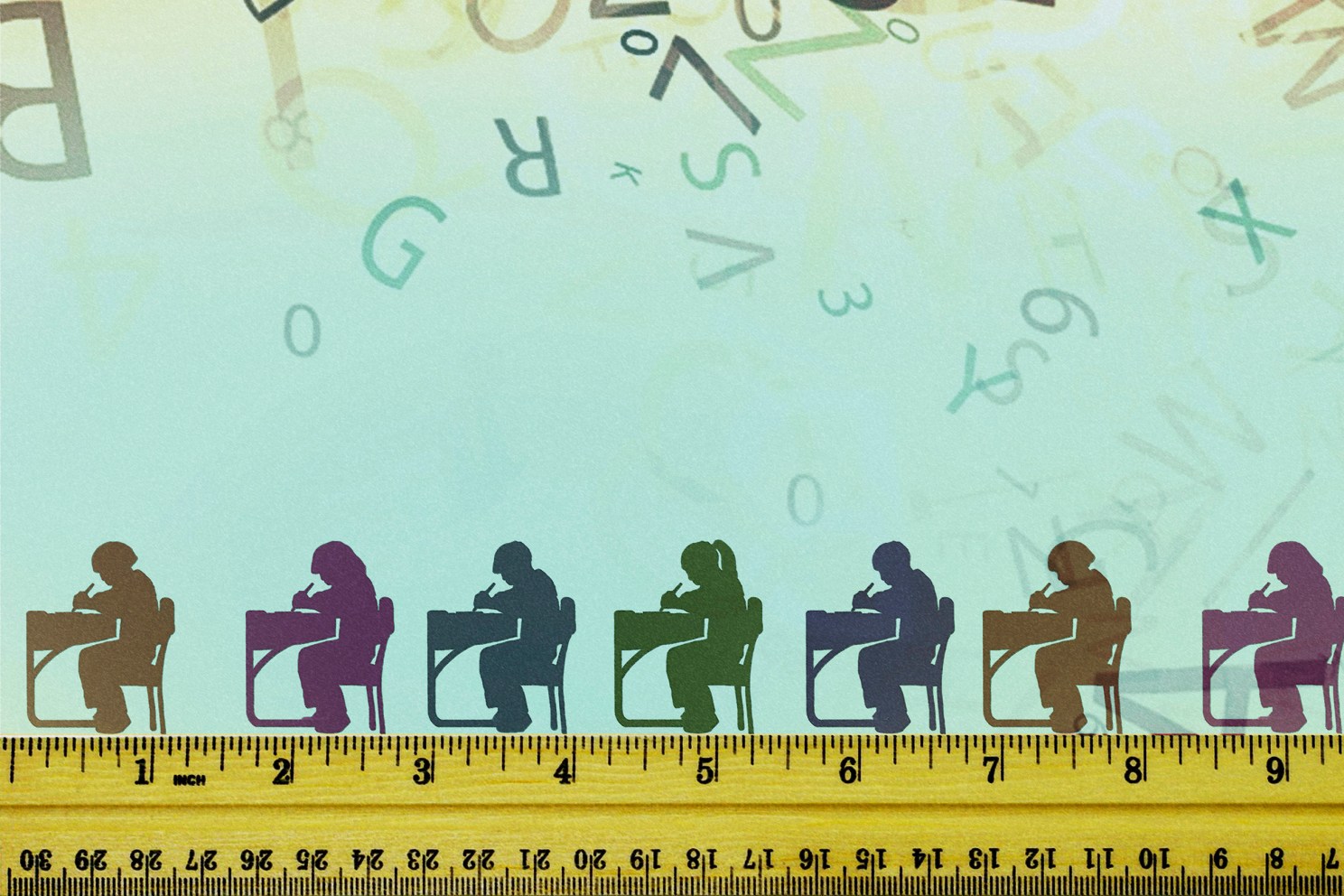 Illustration of school literacy and numeracy.