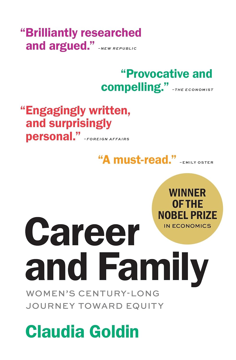 Book cover: “Career and Family.”