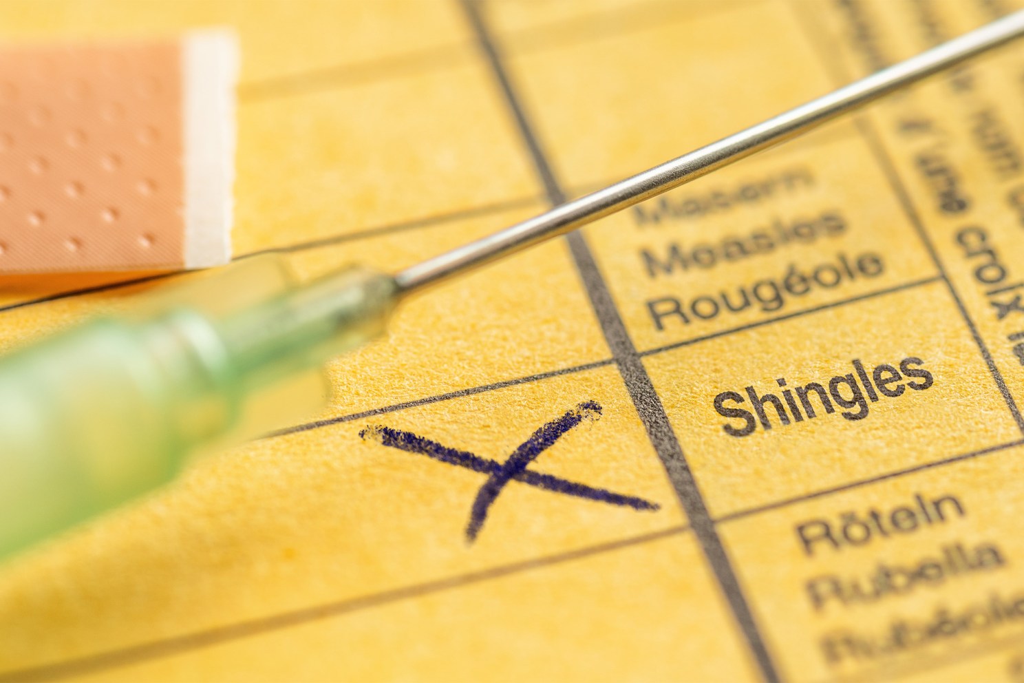 Certificate of vaccination - Shingles