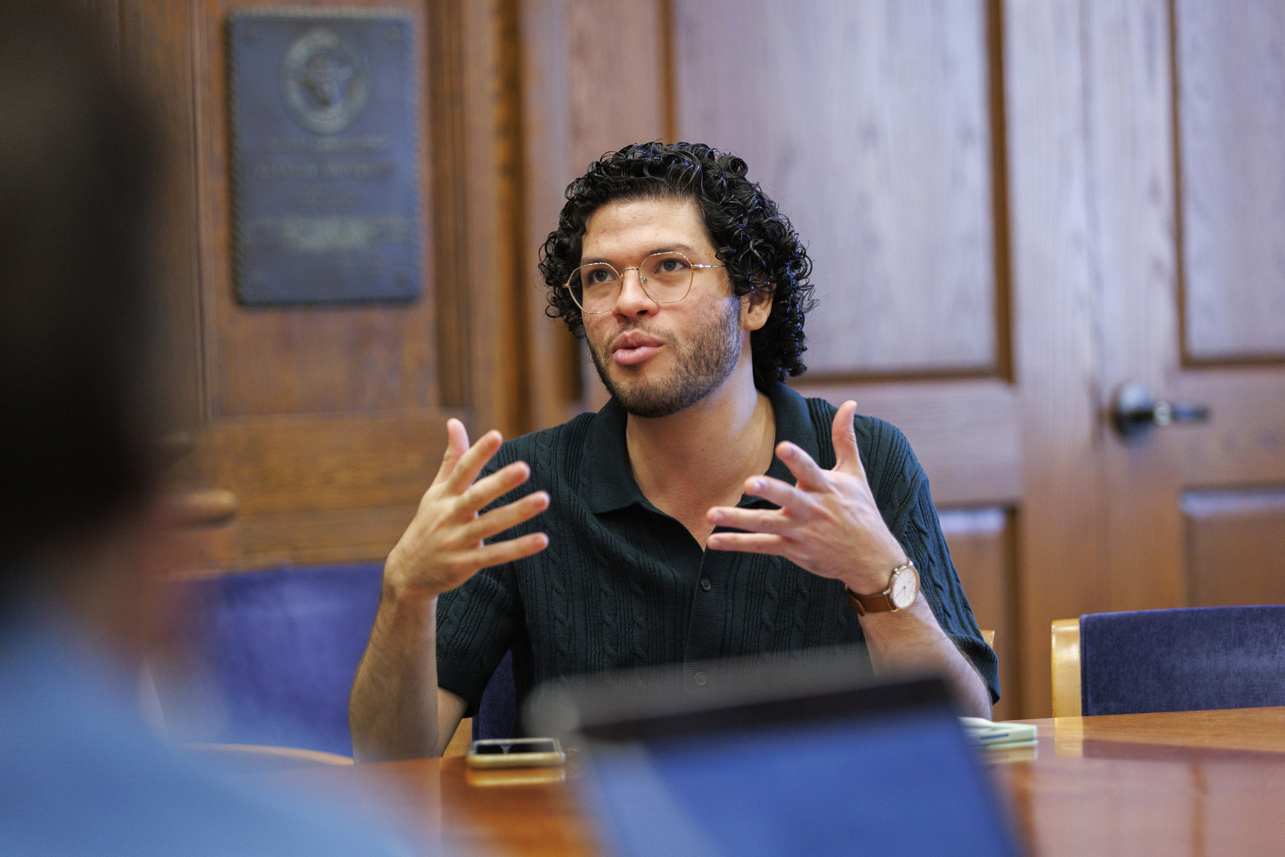 Graduate student Luis S. Pabón Rico. 