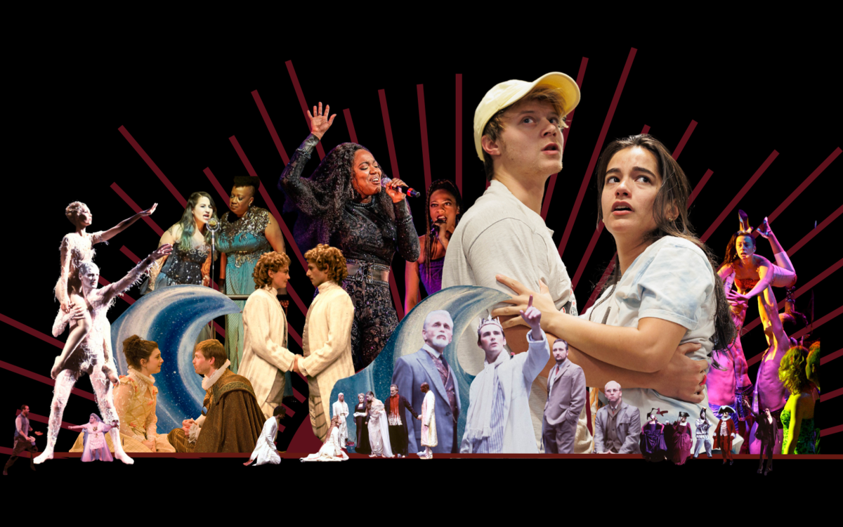 collage of productions by the ART