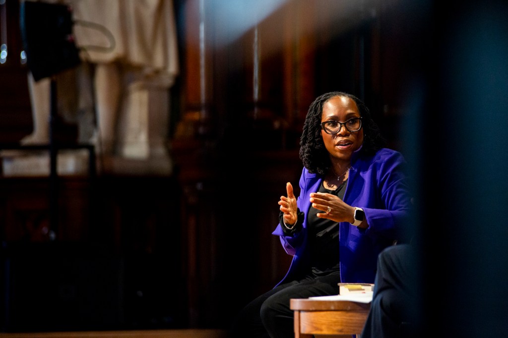 Supreme Court Justice Ketanji Brown Jackson.