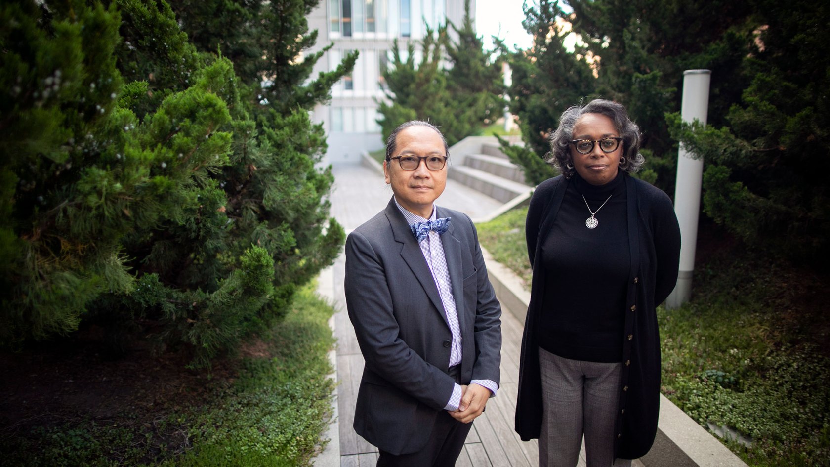 Giang Nguyen (left) and  Robin Glover.