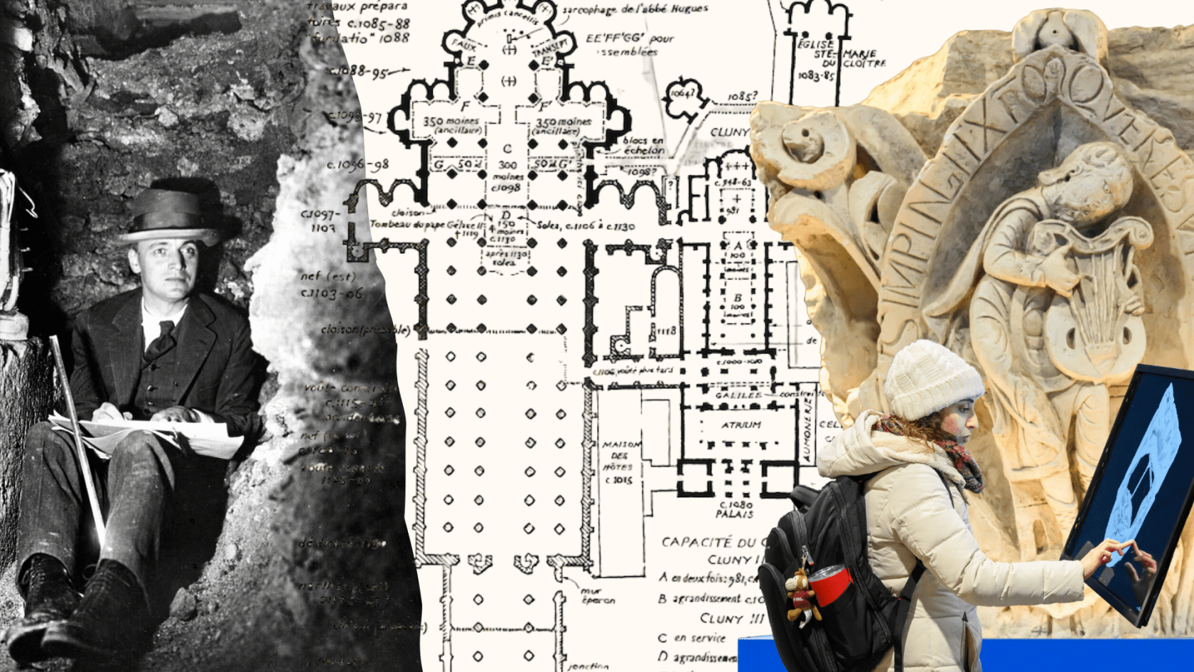 Exhibit traces scholar’s quest to reconstruct abbey destroyed after French Revolution