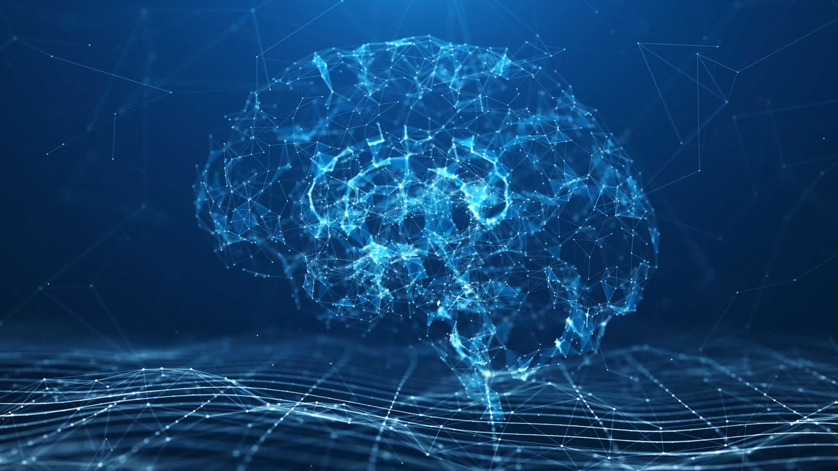 Illustration that reflect a brain, AI and science in general.