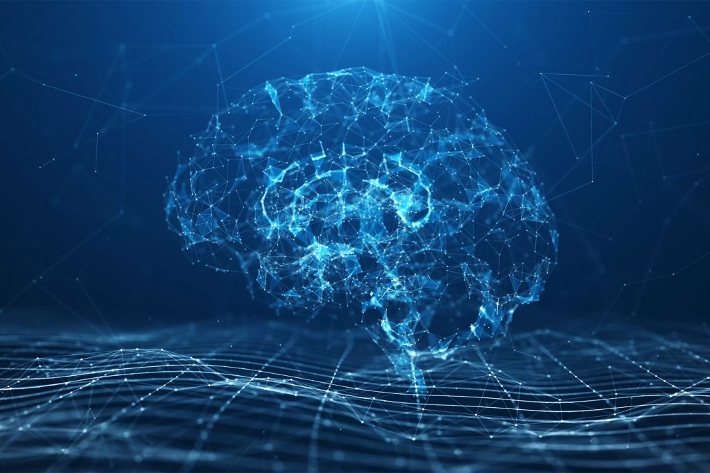 Illustration that reflect a brain, AI and science in general.