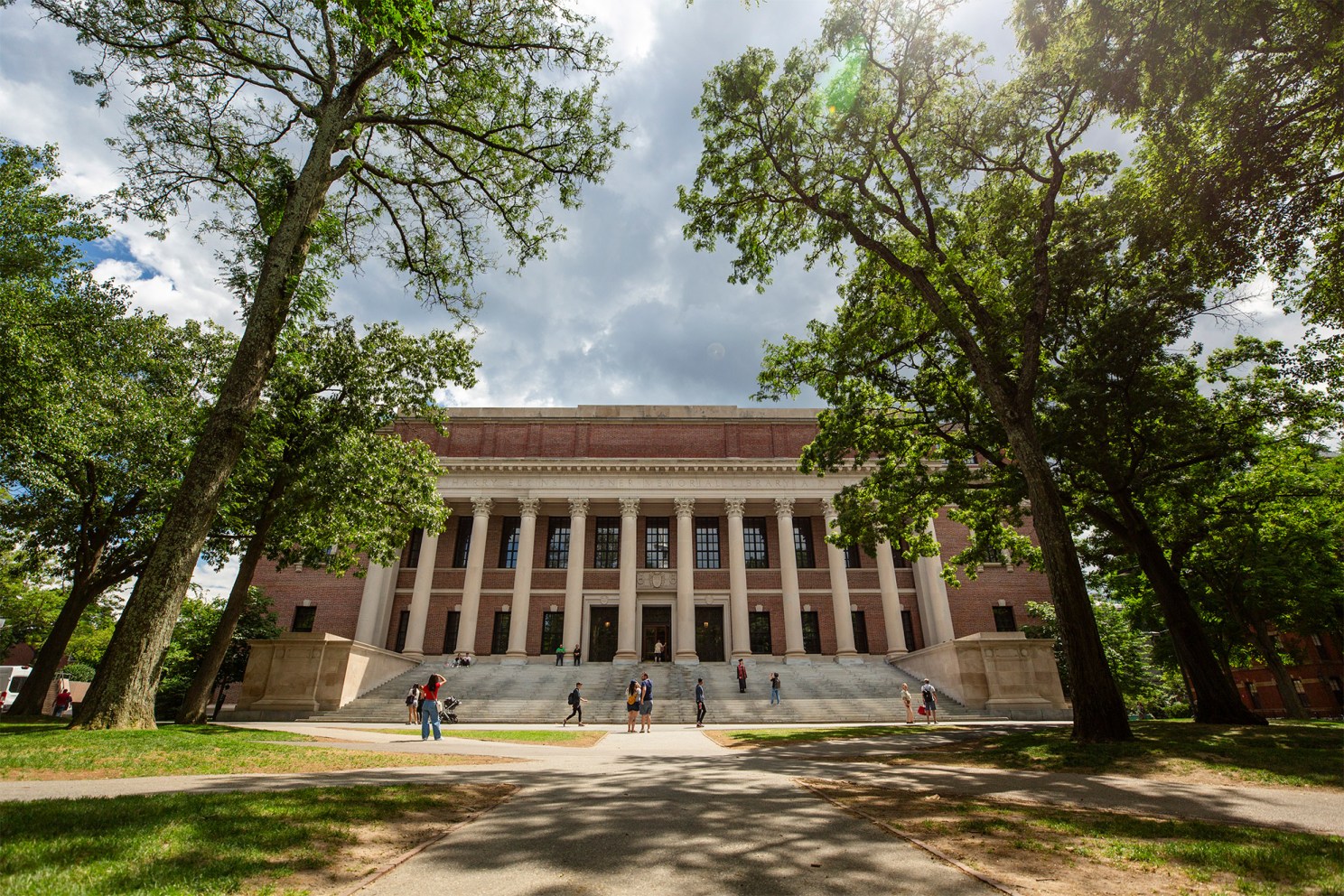 Harvard's Widener Library.