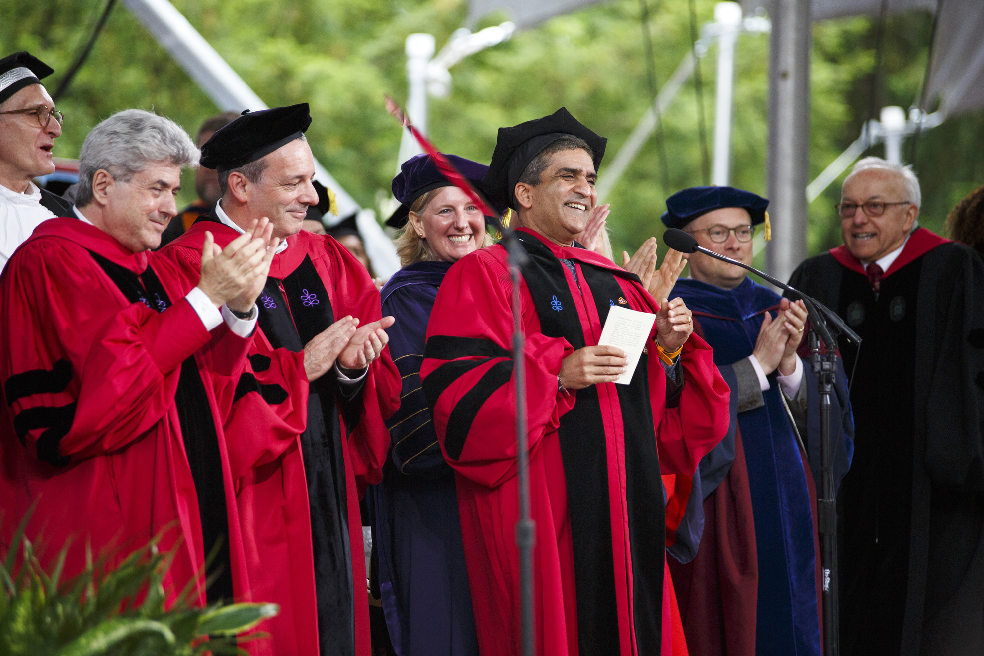 Rakesh Khurana, Dean of Harvard College, conferring degrees.