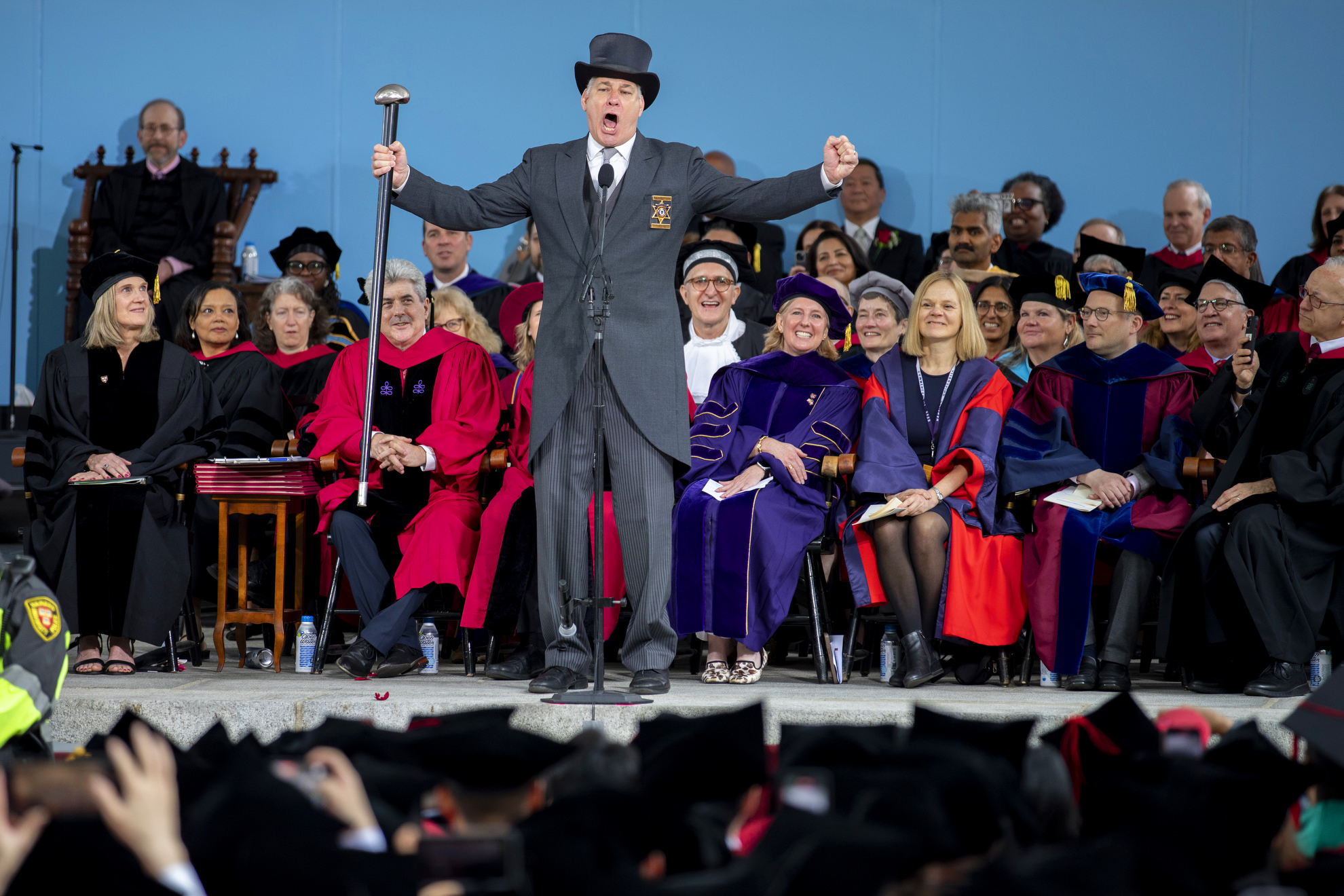 Peter Koutoujian (center), Sheriff of Middlesex County, calls the meeting to order.