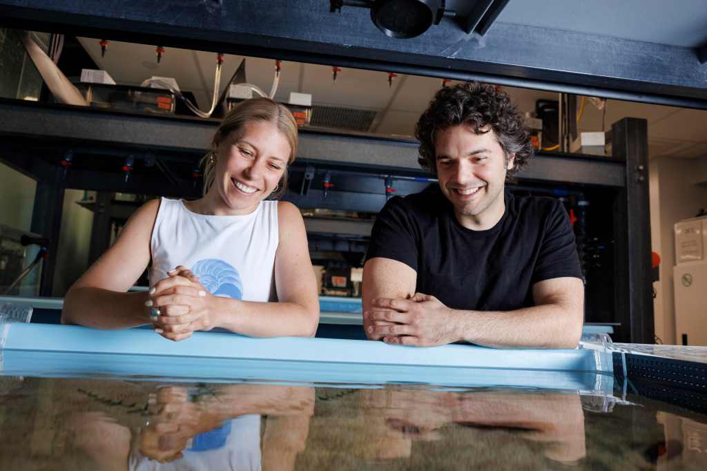 Rebecka Sepela (left) and Nicholas Bellono