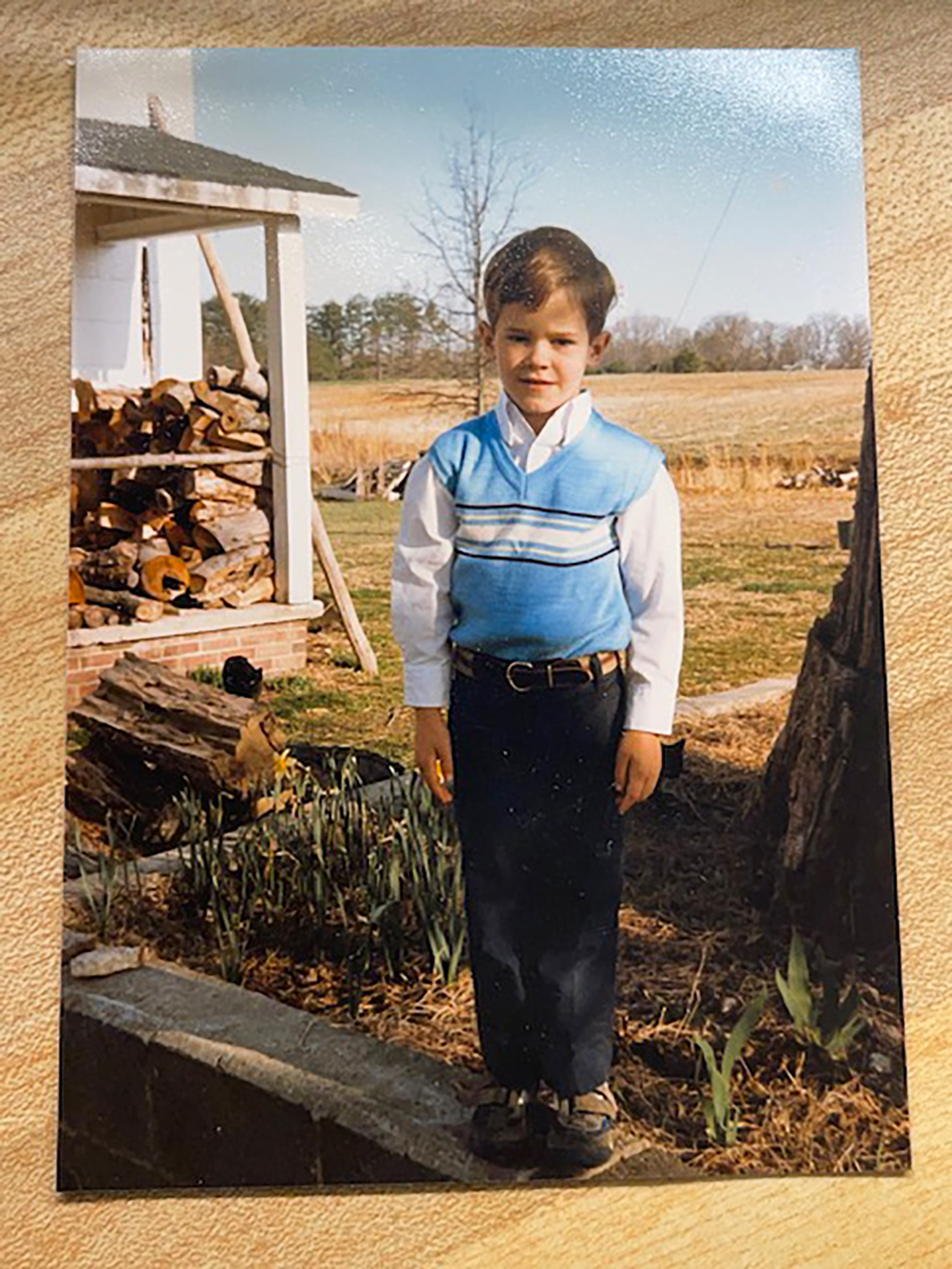 Childhood picture of Dustin Tingley.