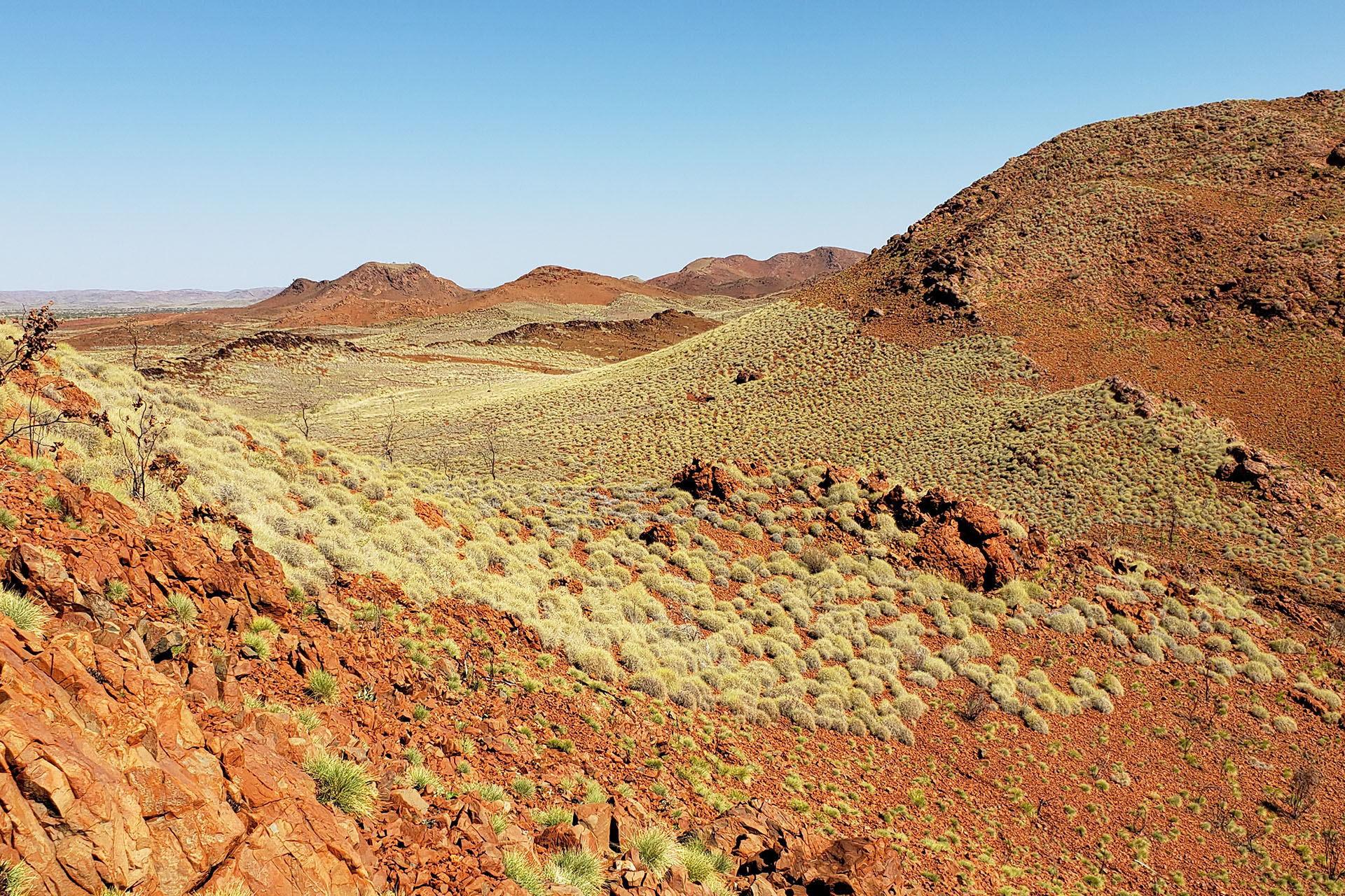 Rock formations in Pilbara Craton, Australia.