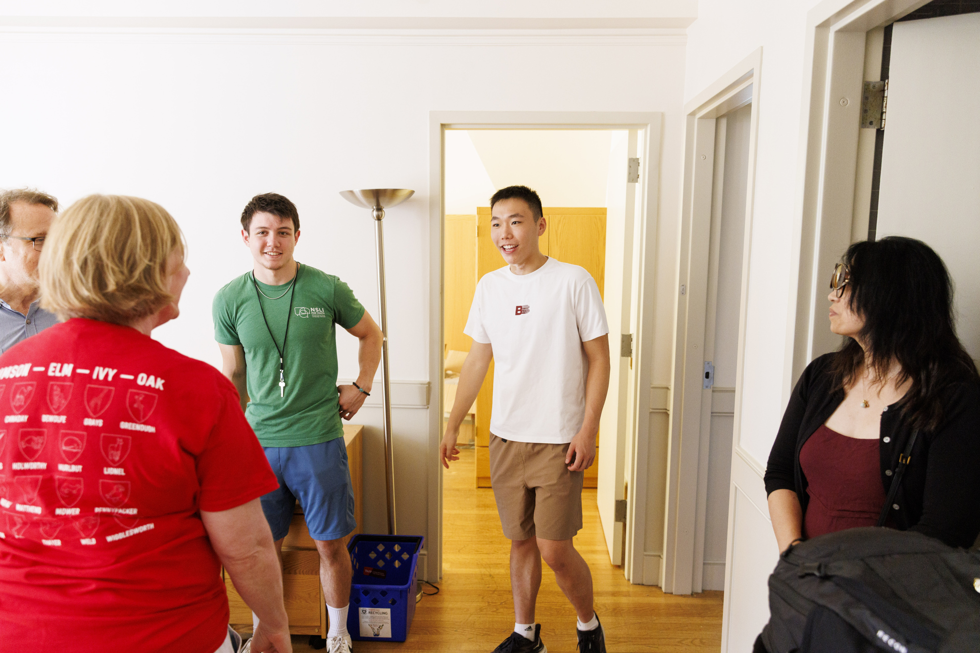 Ronan Pell and Kelvin Cheung in their dorm room.