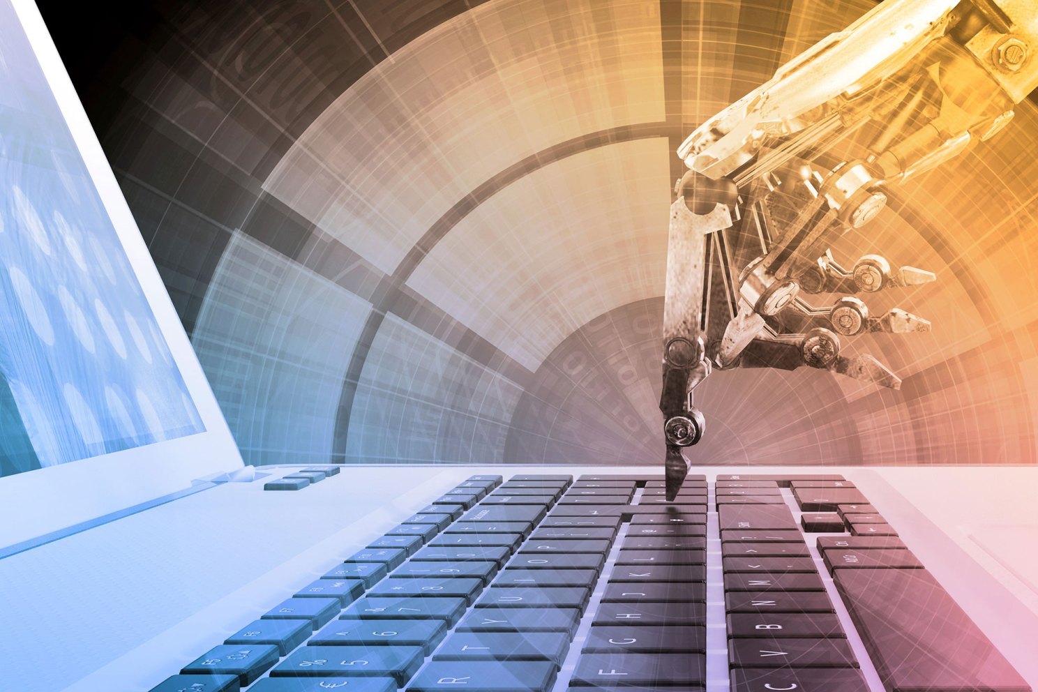 Illustration to depict AI taking medical notes.