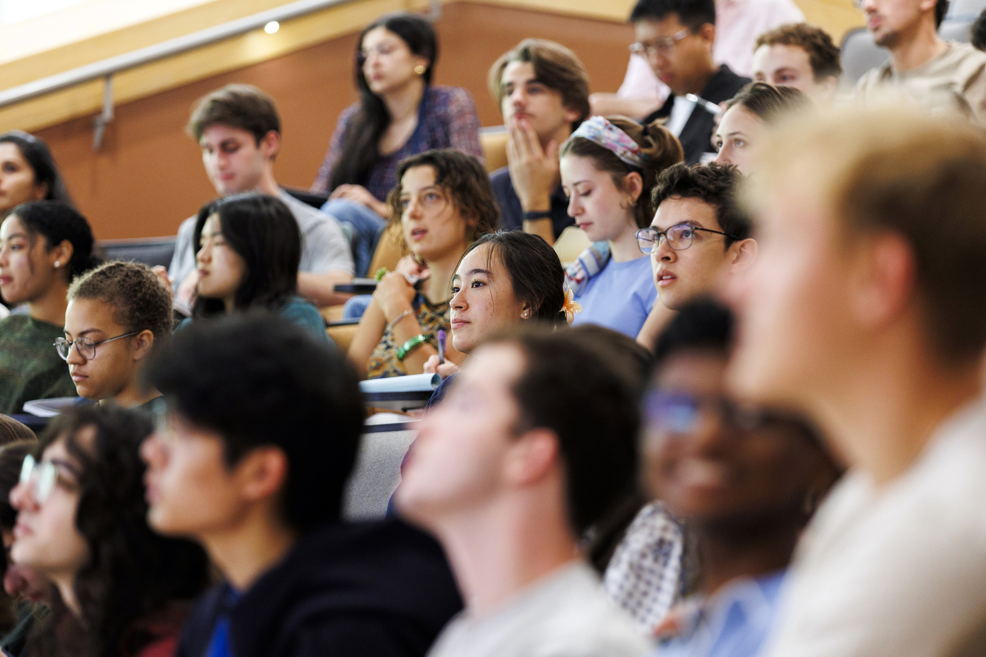 Students are pictured during Humanities 10a: a Humanities Colloquium: from Homer to Joyce, also known as HUM10A, covers 2,500 years of essential works and is group taught by six professors.