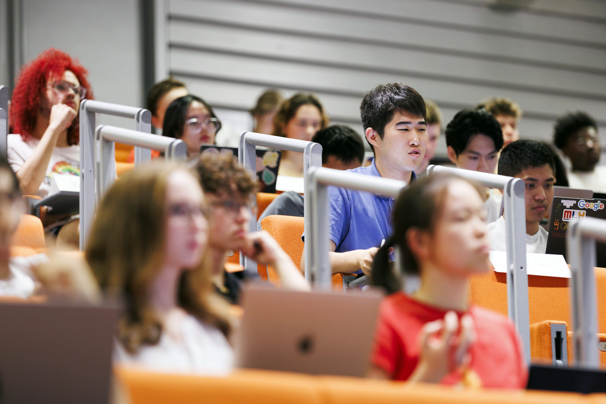 Students are pictured during General Education class “Can We Know Our Past?”