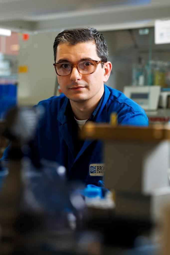 Portrait of Alexander Sousa, a postdoctoral researcher in the Liu Lab at the Broad Institute