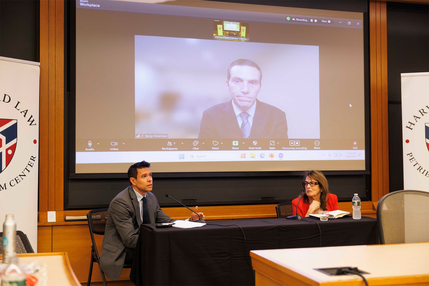 Francis Shen (from left), Benjamin Silverman, and Nancy Gertner.