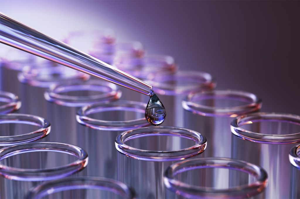 Glass Pipette and Test Tubes.