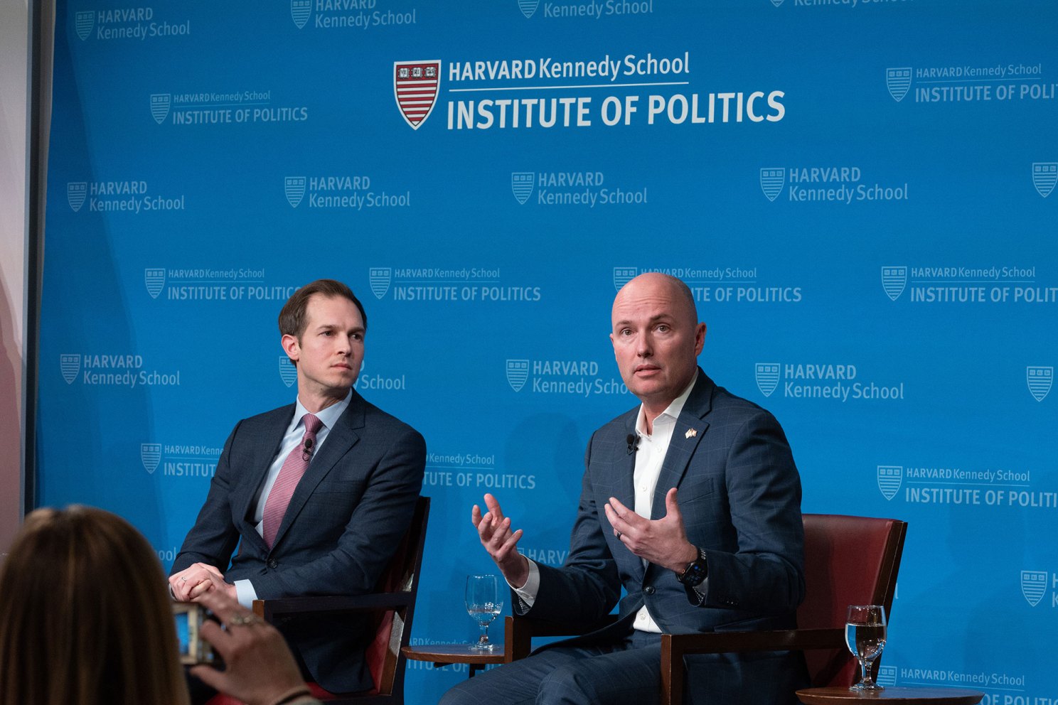 Congressman Jake Auchincloss and Gov. Spence Cox
