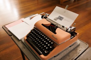A typewriter