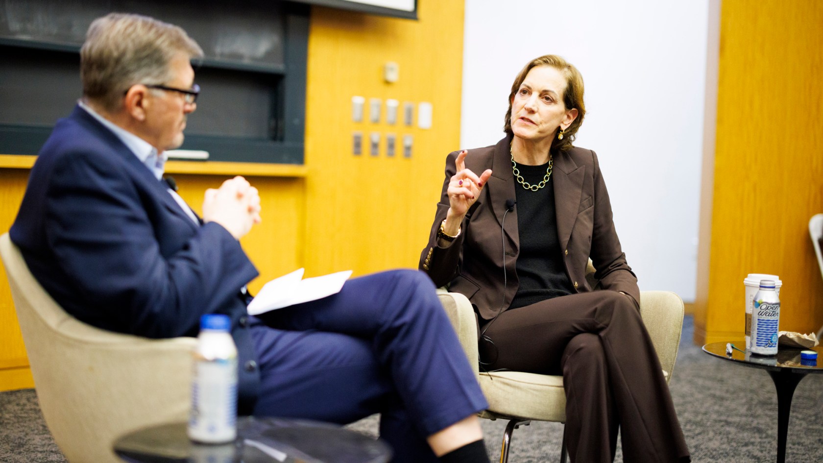 Anne Applebaum with Serhii Plokhii.