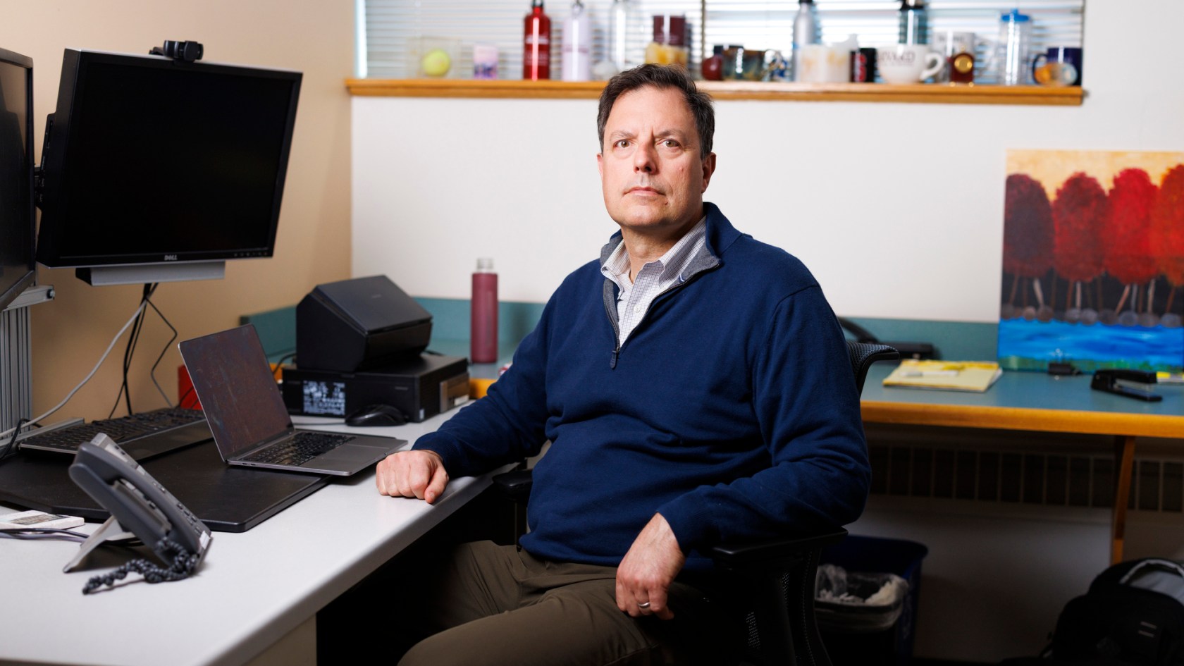 David Grabowski in his office.